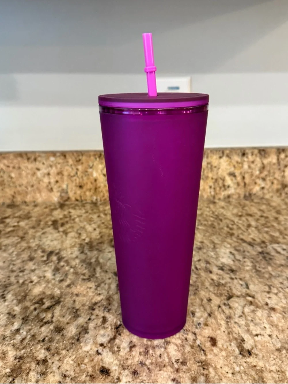 Starbucks Venti Purple Soft Touch Cold Cup Tumbler 2022